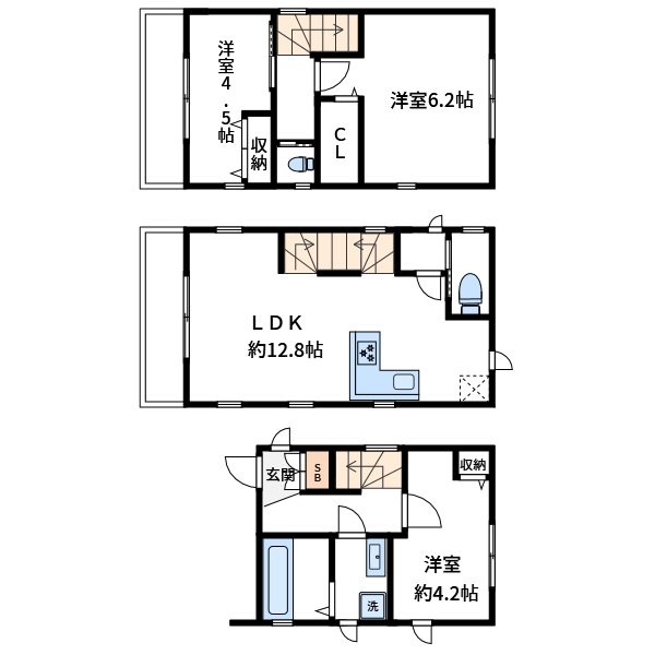 西日暮里戸建 間取り