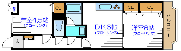日神パレステージ新小岩  間取り図