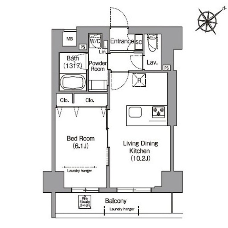 ＨＦ押上レジデンス 101号室 間取り