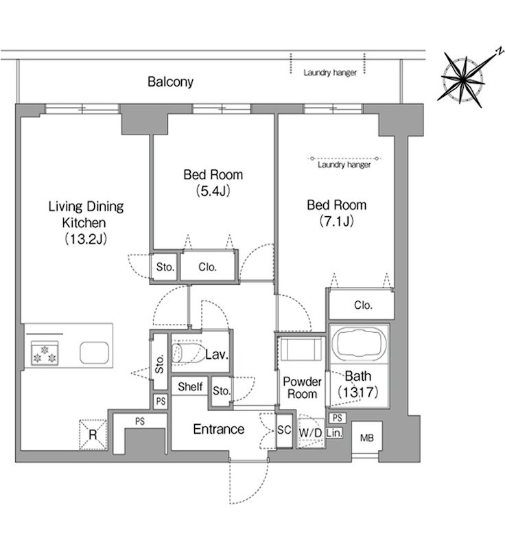 ＨＦ押上レジデンス 709号室 間取り