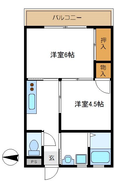 コーポ高津 間取り図
