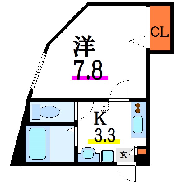 AJ小岩North　I  間取り図
