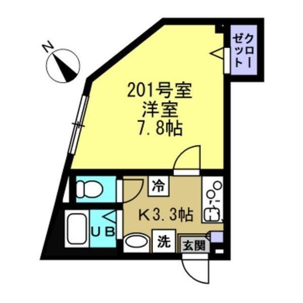 AJ小岩NorthⅠ 間取り図