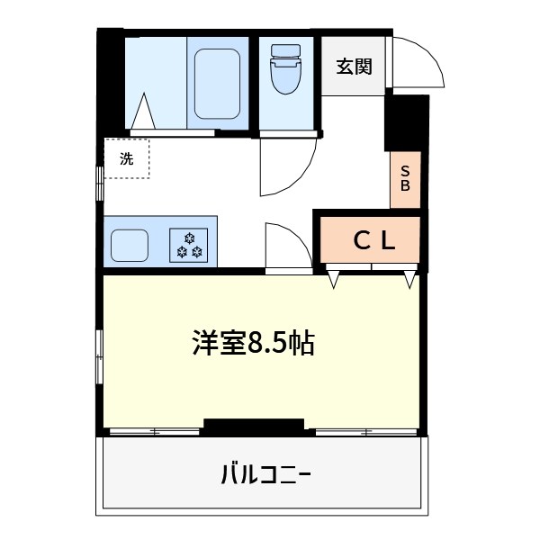 中里コーポ 間取り図