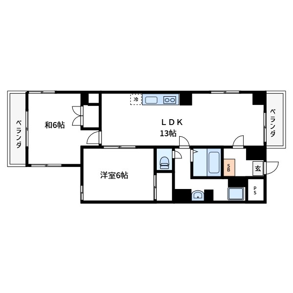 渡辺ビル 901号室 間取り