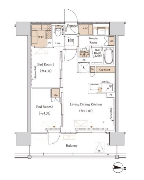 ブランシエスタ木場  間取り