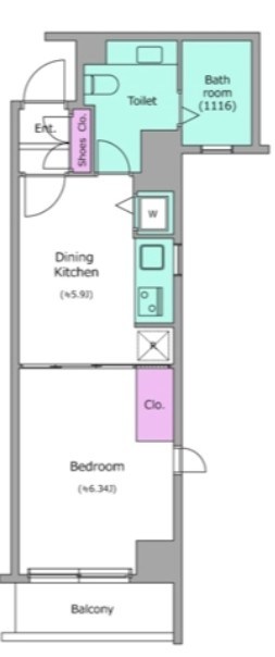 レジディア日本橋人形町 間取り図