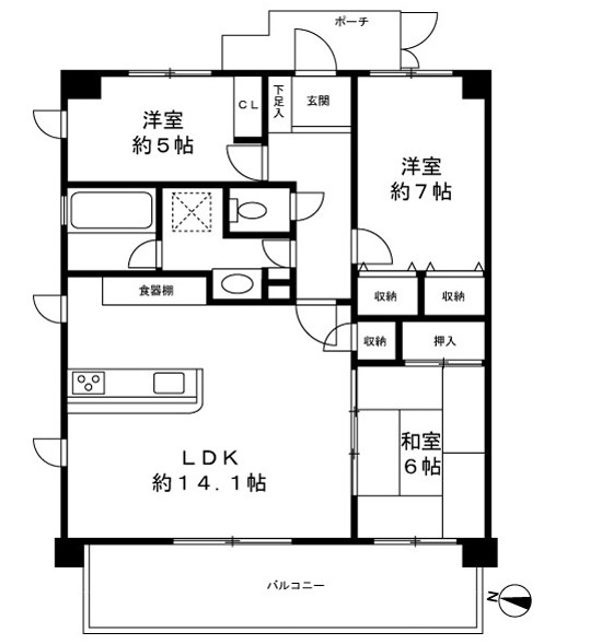 イストワール碑文谷 間取り図