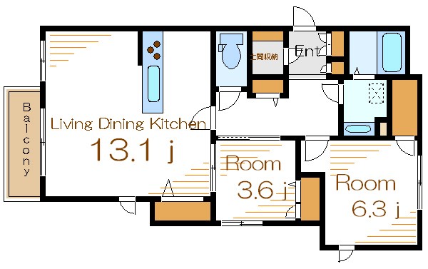 ラファール江戸川 間取り図