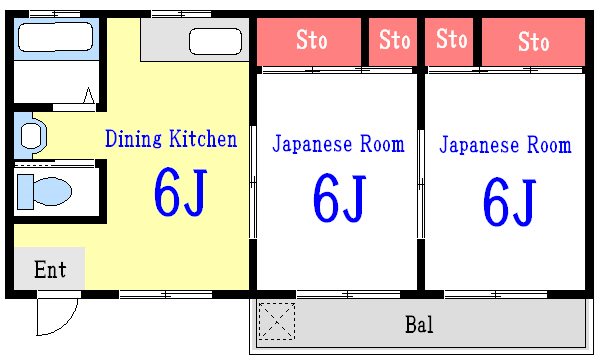 前波コーポ 間取り図