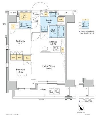 プラウドフラット清澄通り 間取り