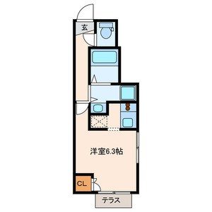 ヒメジオン五反野    間取り