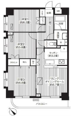 関寅ビル第5 間取り図