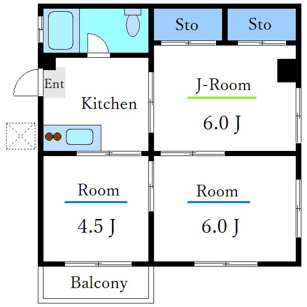 サンライズコーポ   間取り