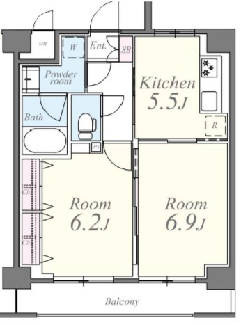 ヒルフォート常盤  間取り