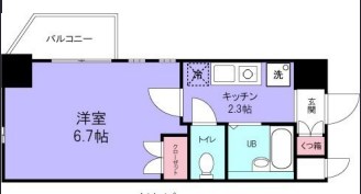 グランシャルム浦安  306号室 間取り