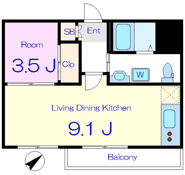 田端公園アパートメンツ 間取り