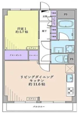 お花茶屋スカイマンション 間取り