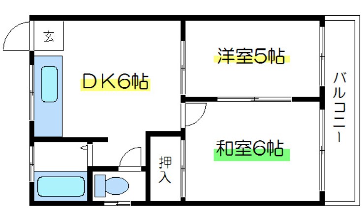 コーポスズキ  間取り図
