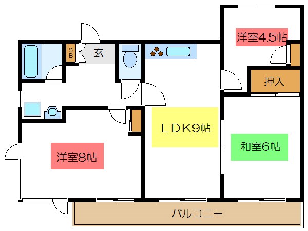 ヴィラエクセル東新小岩  間取り図