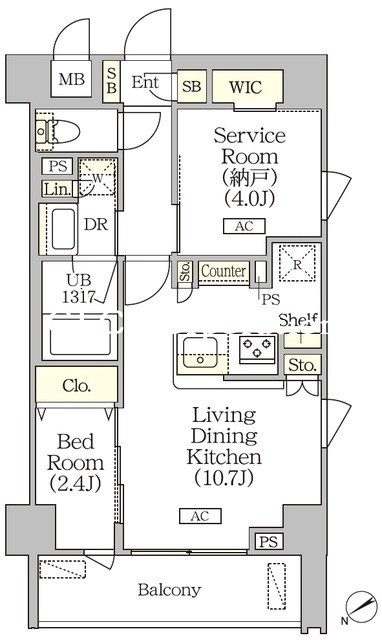 ORSUS清澄白河リバーフロント 間取り