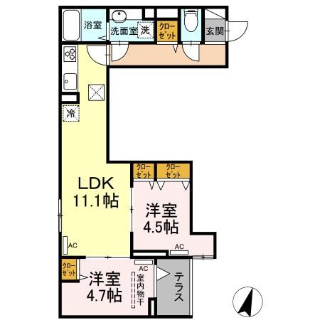 ルリアン谷中 間取り