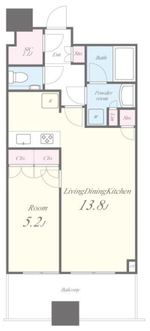 パークタワー勝どきサウス 間取り
