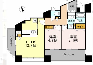 カスタリア荒川 間取り