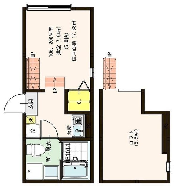 ハーモニーテラス松江 間取り