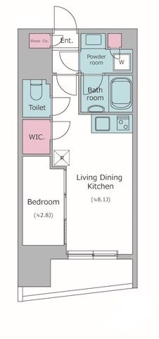 レジディア亀戸プレイス 間取り図