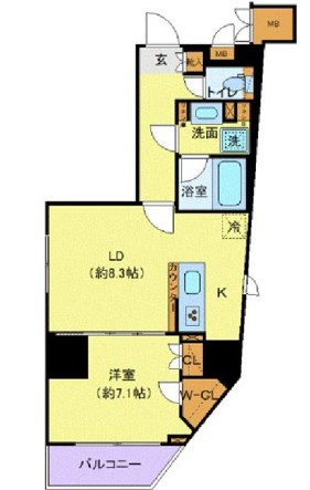 フェルクルールプレスト三ノ輪駅前 間取り図