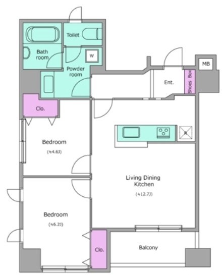 ラクラス日本橋久松町 間取り