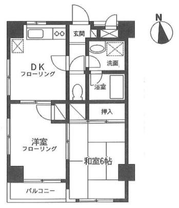コスモハイツ伊藤 間取り