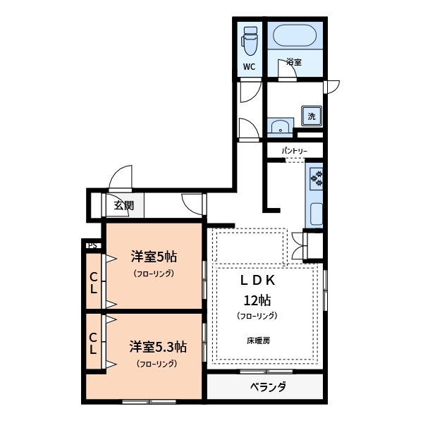 Ｐｕｒｅ　Ｔｅｒｒａｃｅ 間取り