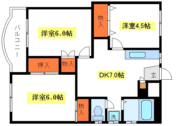 ドミール福本 間取り