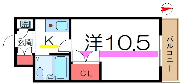 アルファ王子本町ＷＥＳT    間取り