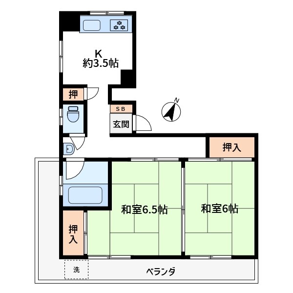 花川戸サニーマンション 間取り