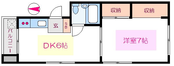 福助ビル 401号室 間取り