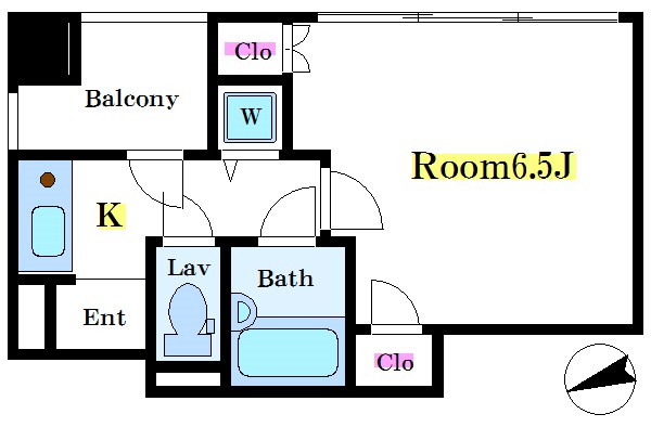 ラングタワー京橋   間取り
