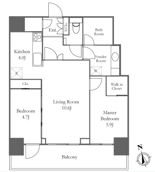 リエトコート　アルクスタワー 間取り