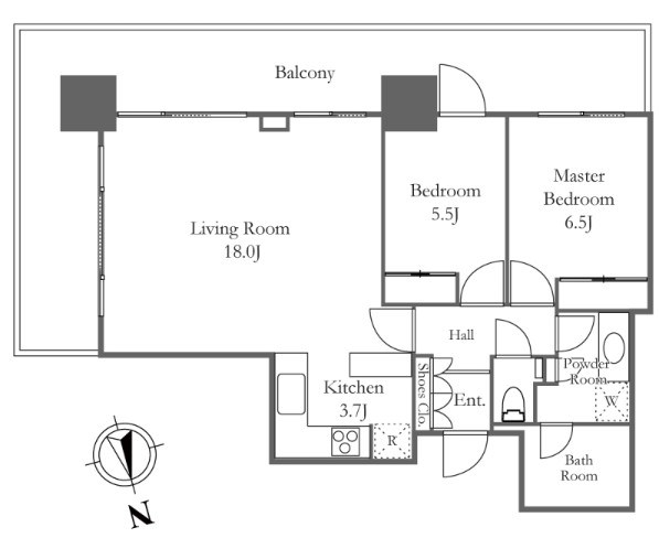 リエトコート　アルクスタワー 間取り