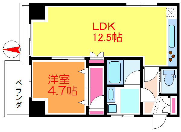 北千住ダイヤモンドマンション 間取り
