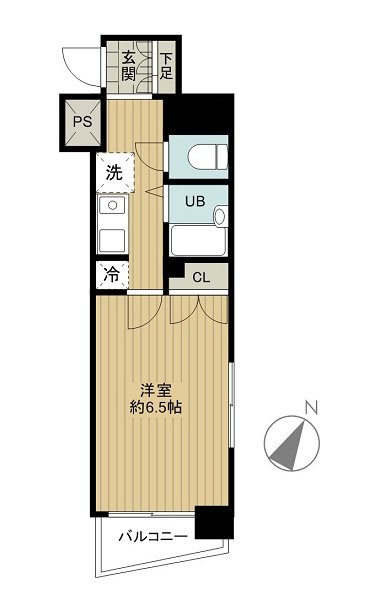 スカイコート日本橋浜町 間取り