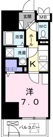 Ｅ．ステージ　新御徒町 間取り