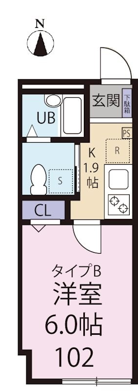 グランシャレー北千住  間取り