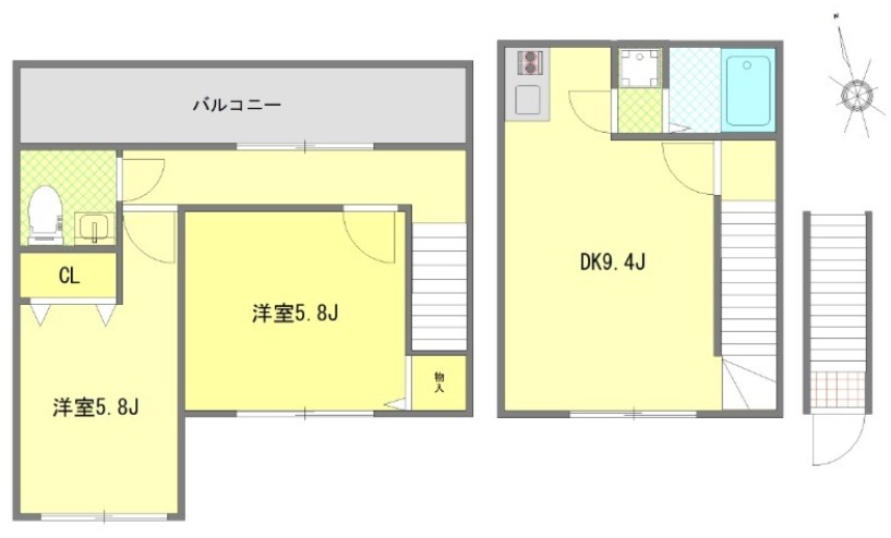 サザンロード西ヶ原 間取り