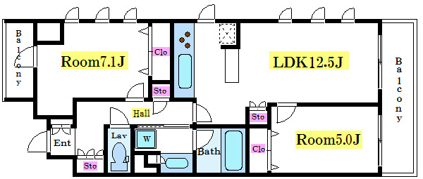 パークキューブ日本橋水天宮   間取り