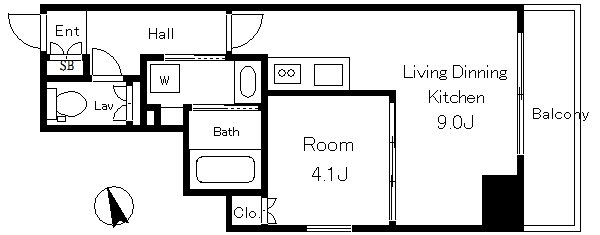 リバーパーク門前仲町  間取り図