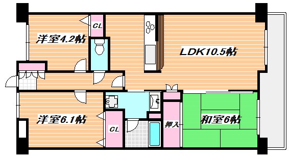 グランドパレス３７  間取り