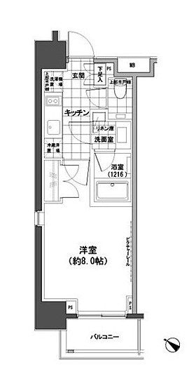 パークハビオ人形町 間取り